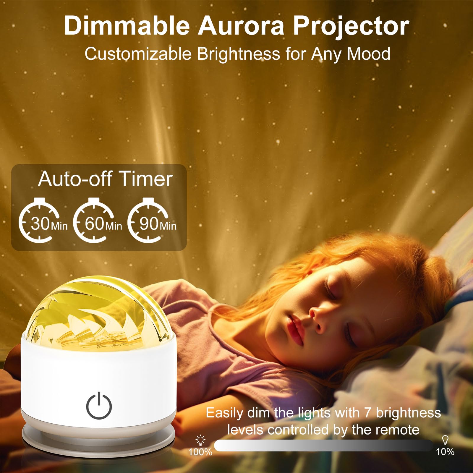 16-Color Aurora Night Light – Galaxy & Ocean Wave Projector Lamp for Bedroom & Party