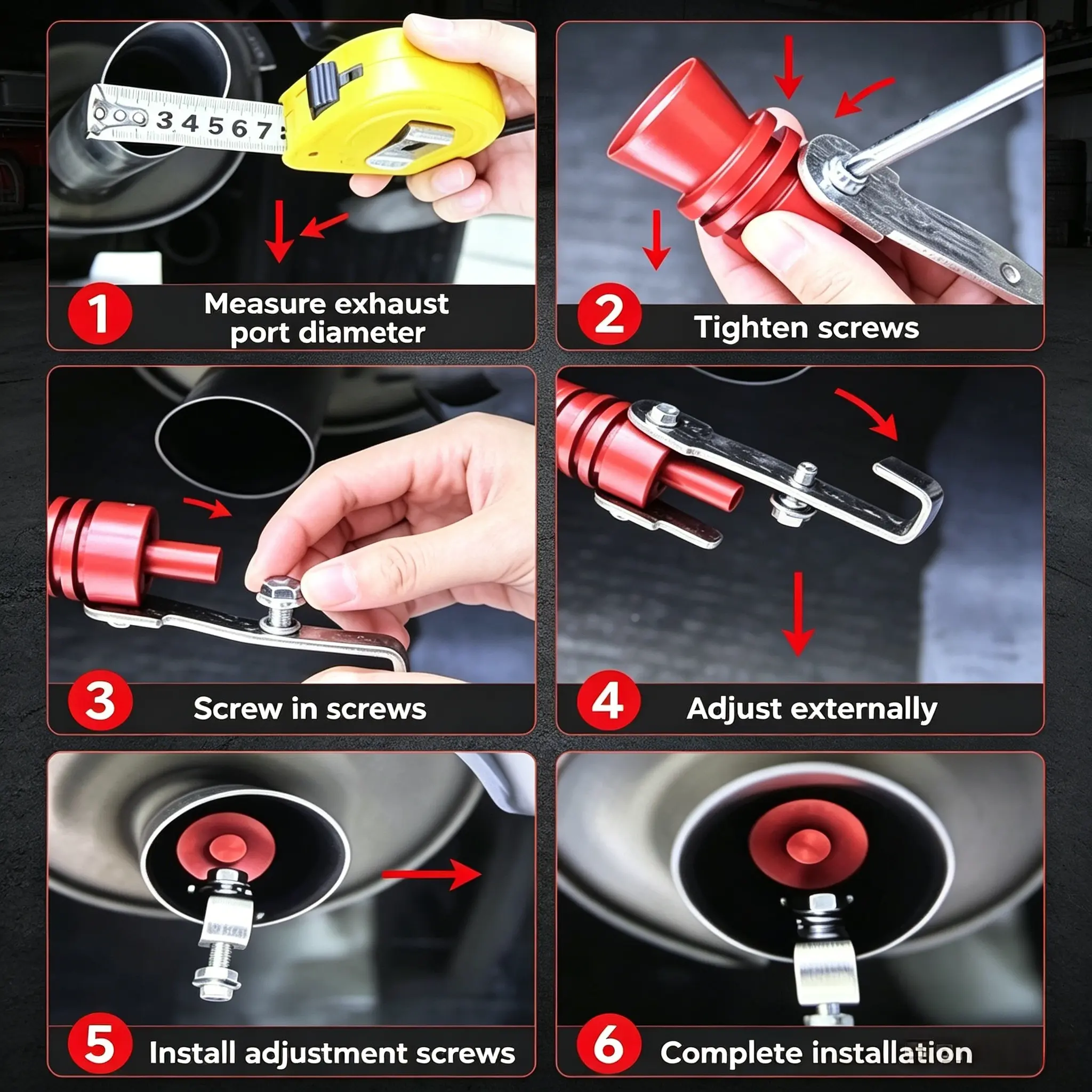 Universal Exhaust Whistle Set