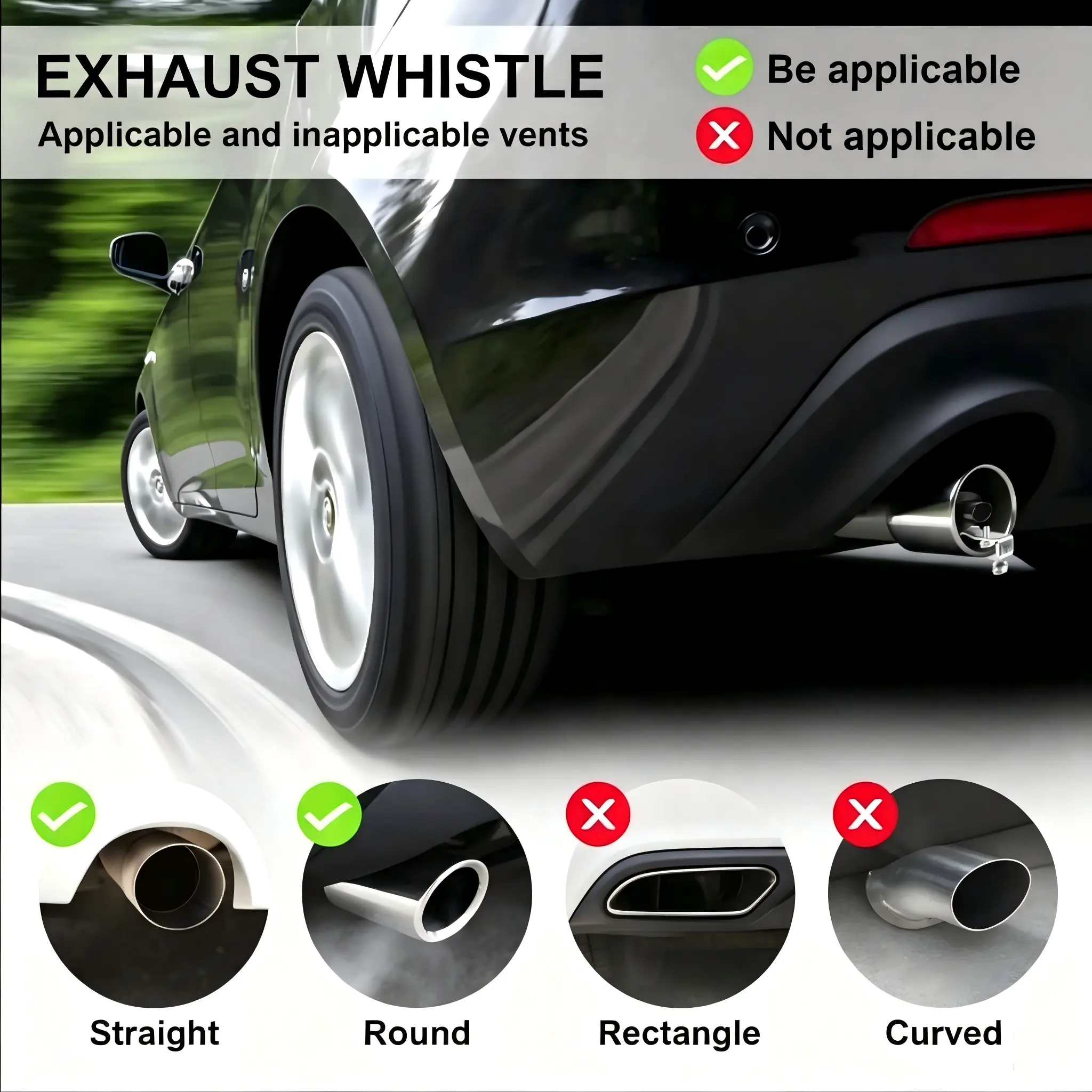Universal Exhaust Whistle Set