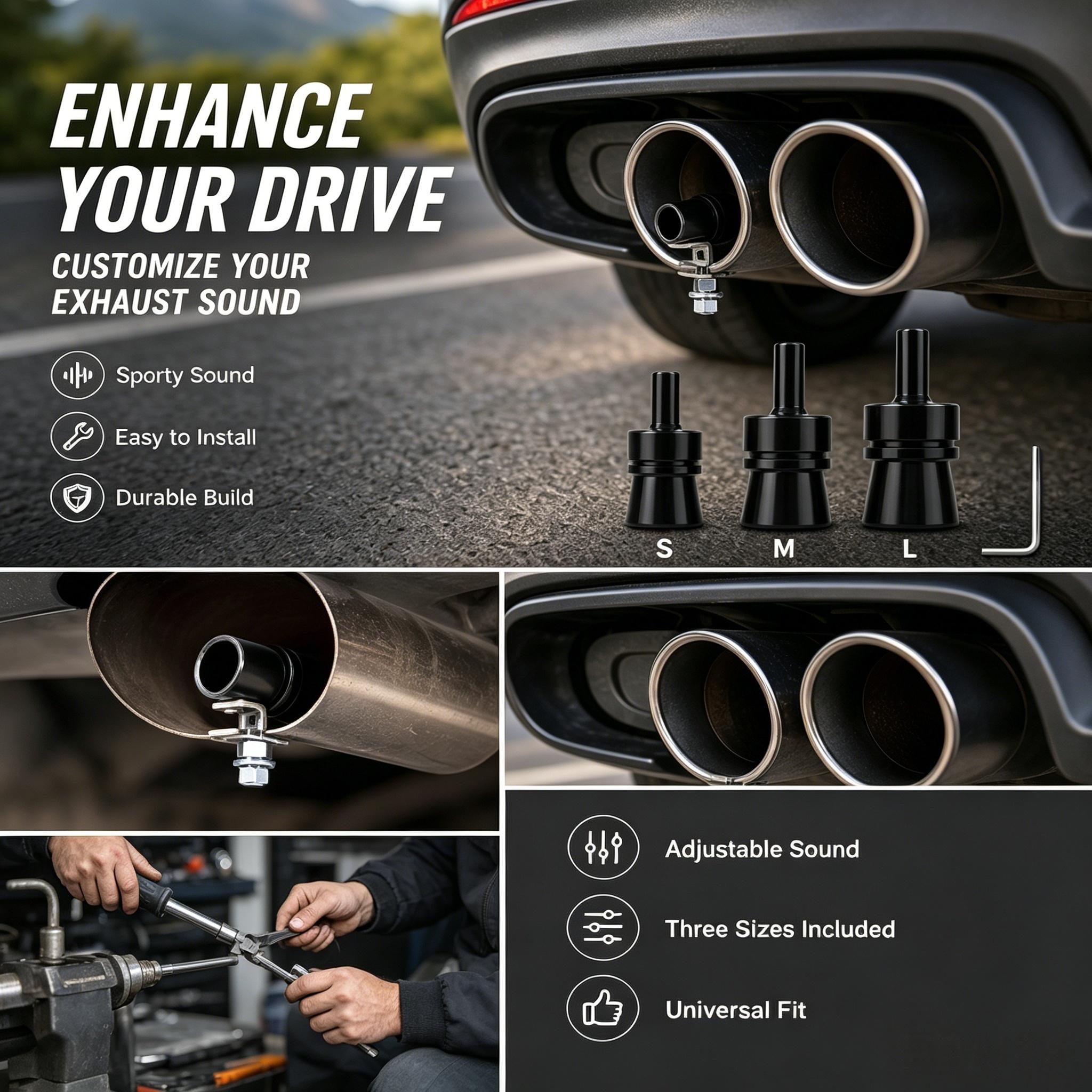 Universal Exhaust Whistle Set