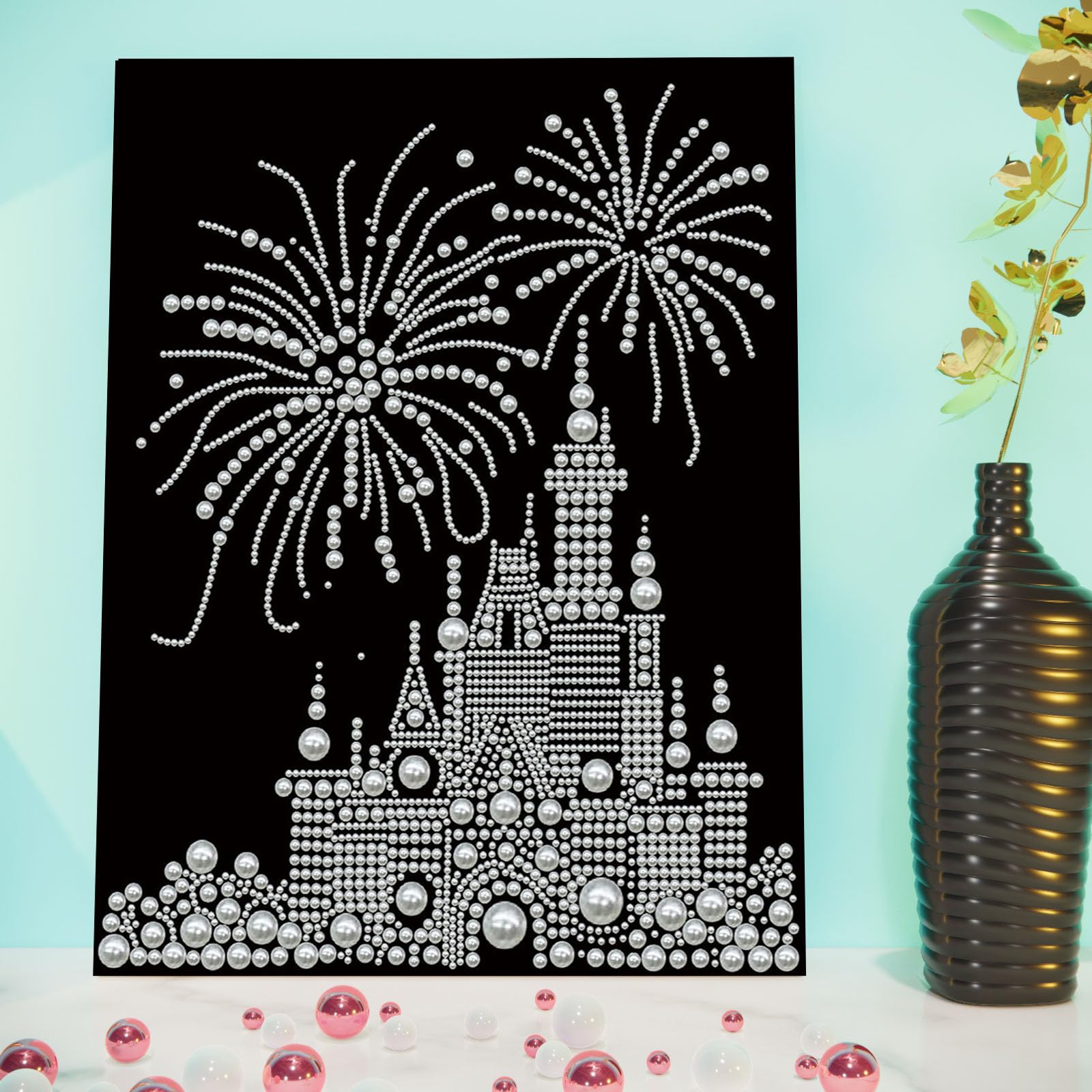 3D Sunflower Diamond Pearl Painting Kit – DIY Beaded Canvas Art with Frame for Adults & Beginners