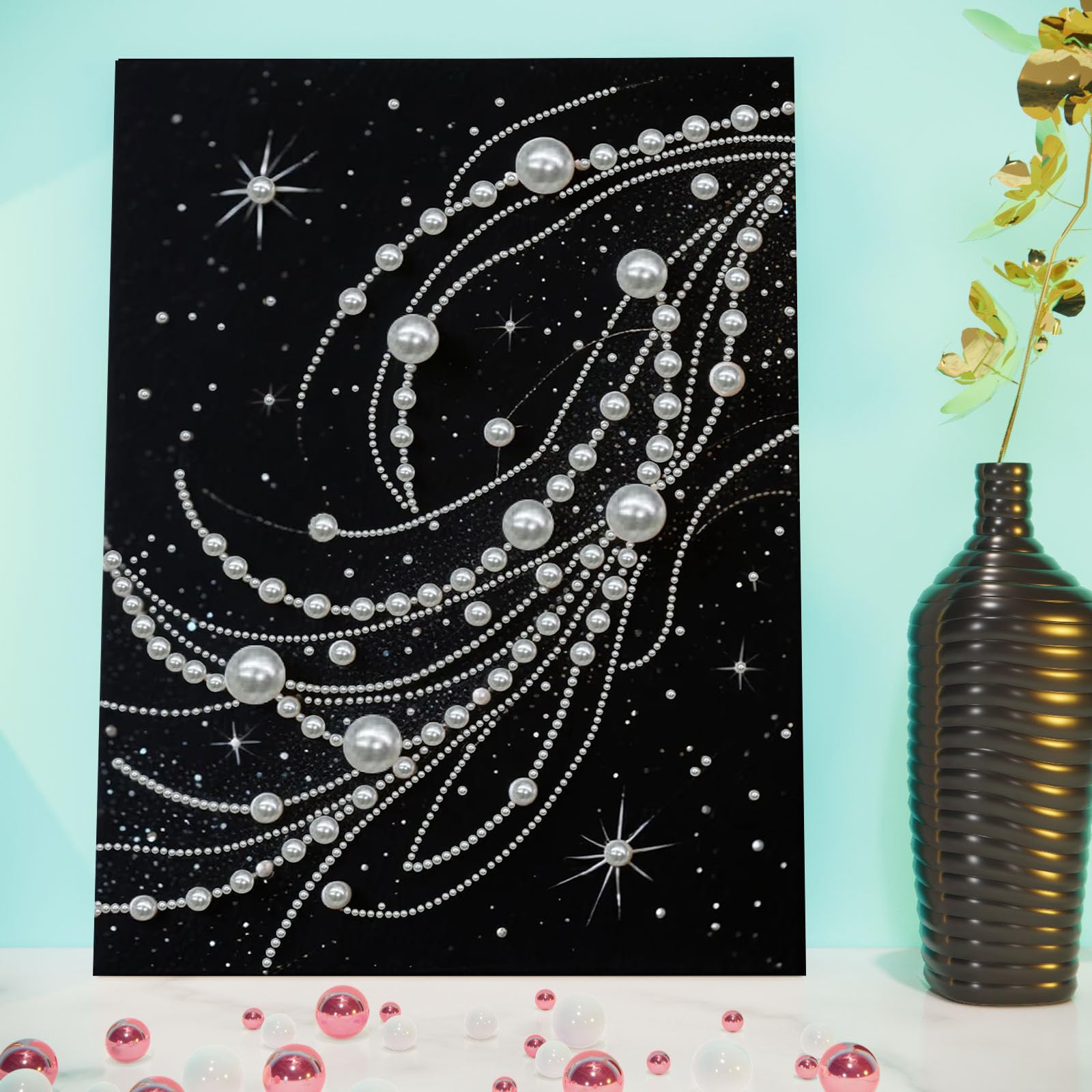 3D Sunflower Diamond Pearl Painting Kit – DIY Beaded Canvas Art with Frame for Adults & Beginners