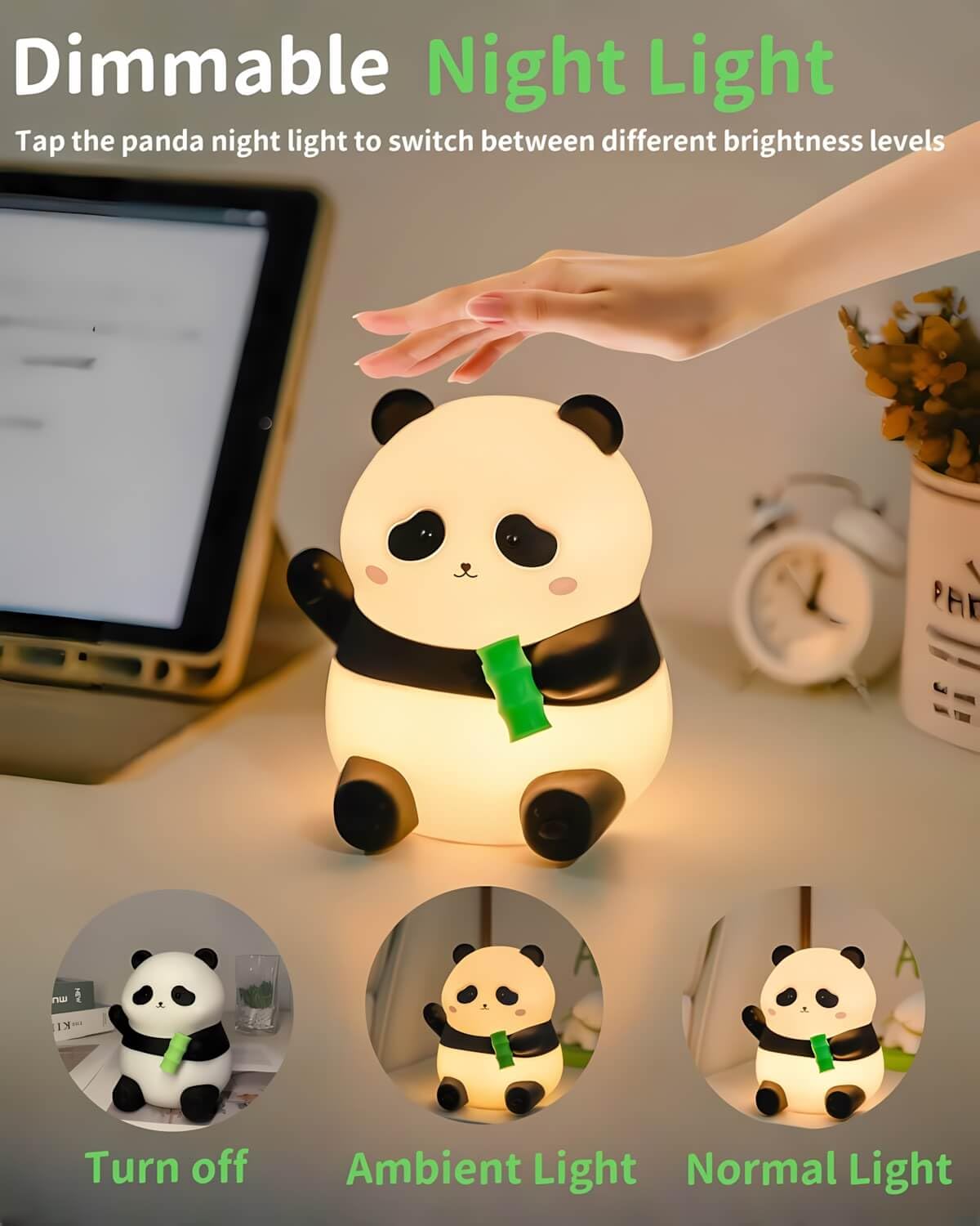Cute Bunny Silicone Night Light – Rechargeable Squishy Rabbit Lamp with Touch Control & 30-Min Timer for Kids Bedroom & Nursery