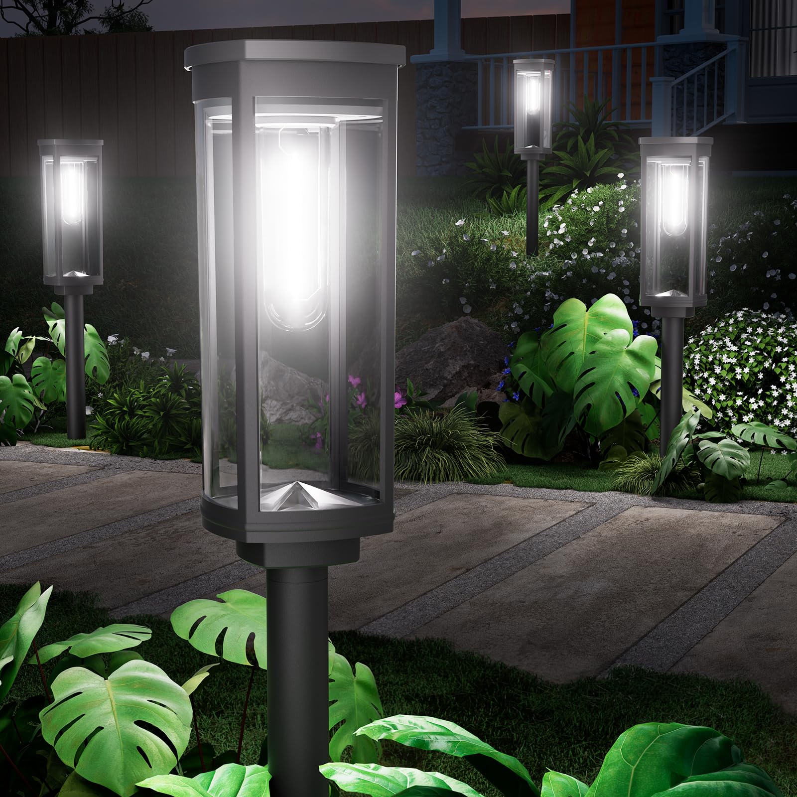 Solar Pathway Lights – Waterproof Warm White LED Garden & Walkway Lights