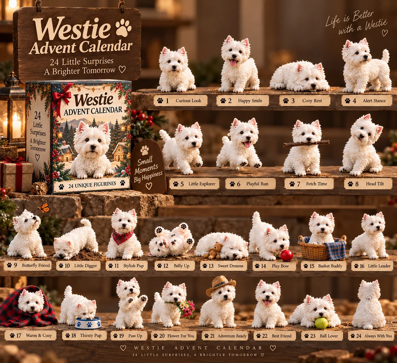 🐾 24 Days of Westies — 24 Little Personalities, One Big Love