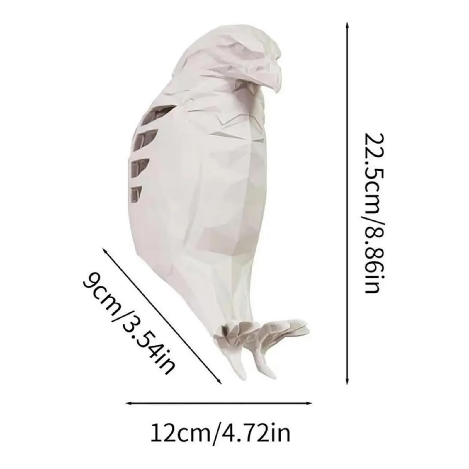 3D Bald Eagle LED Wall Lamp – Geometric Resin Sculpture Light for Bedroom, Study, Hallway & Modern Home Decor