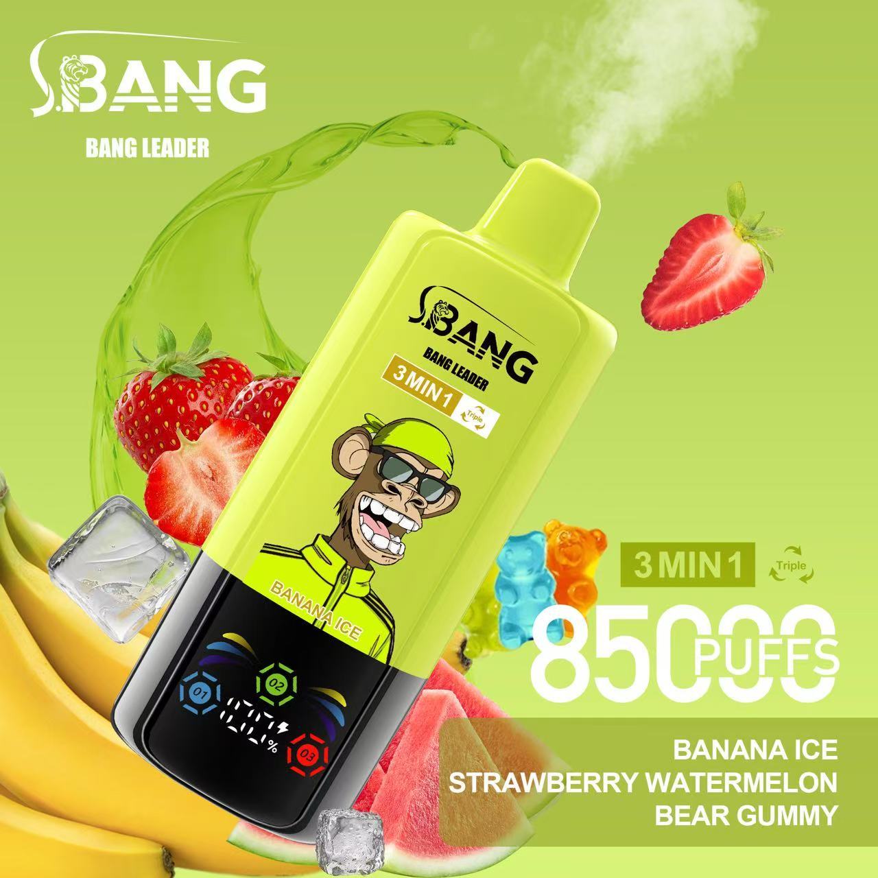 BANG LEGEND 85000 Puffs 3 in1 Flavor Disposable Vape
