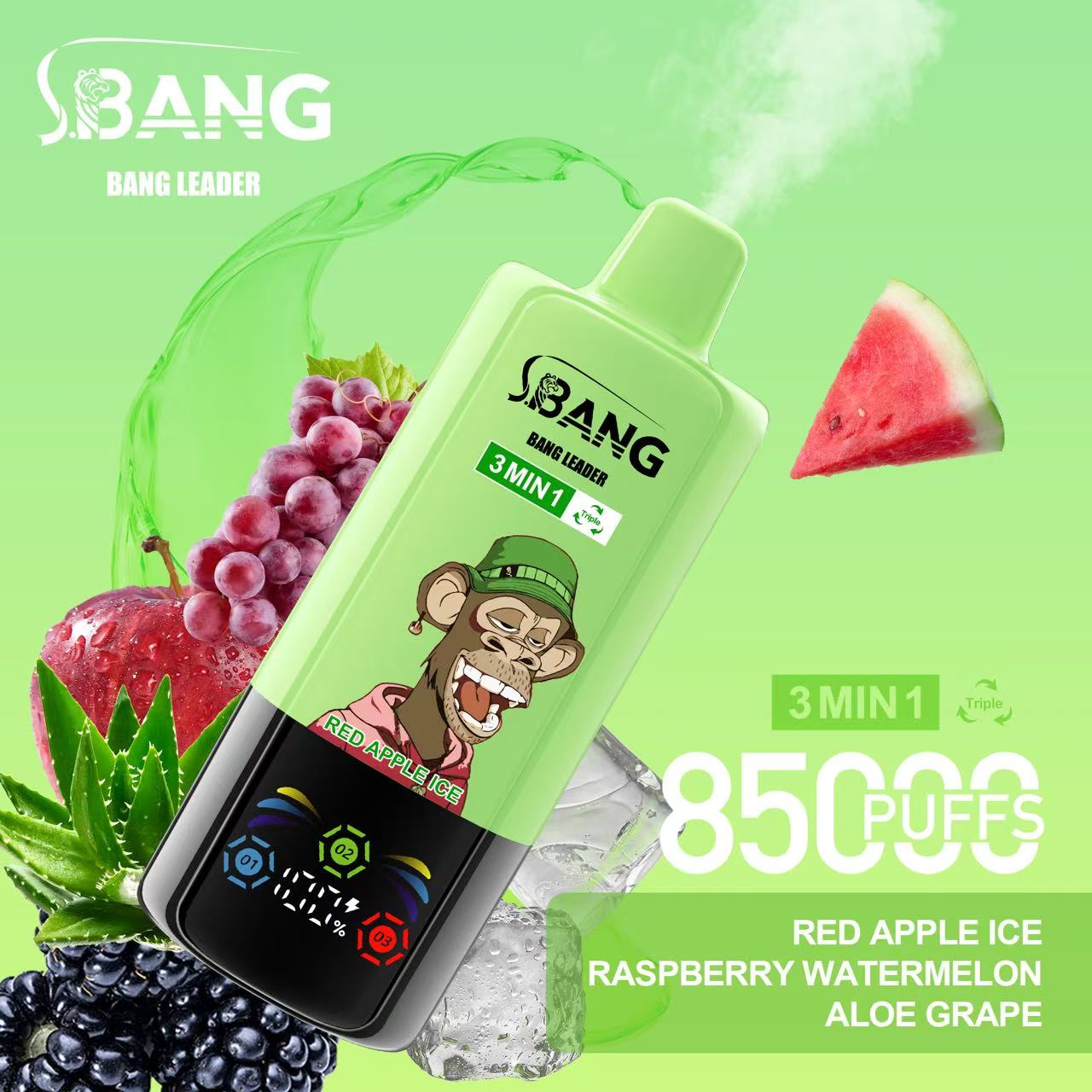 BANG LEGEND 85000 Puffs 3 in1 Flavor Disposable Vape
