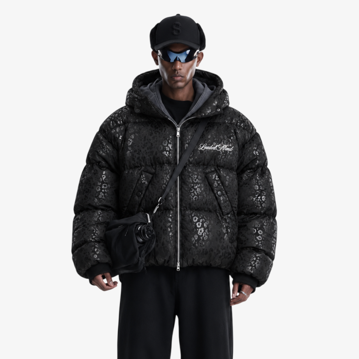 Water-reactive leopard puffer jacket — image 3
