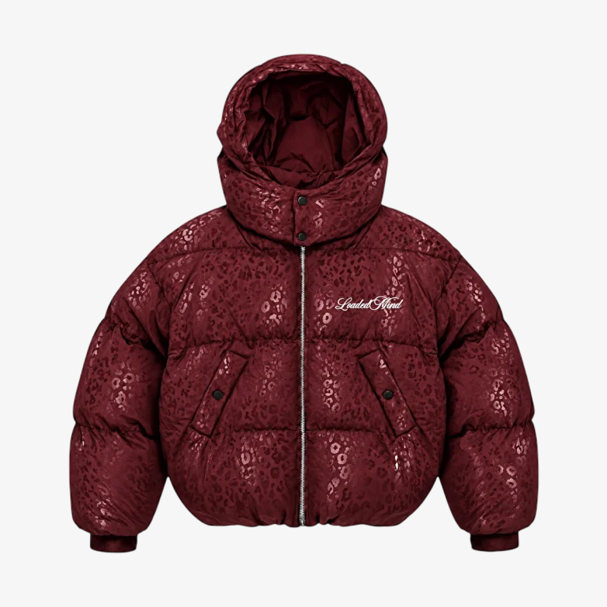 Water-reactive leopard puffer jacket — image 4