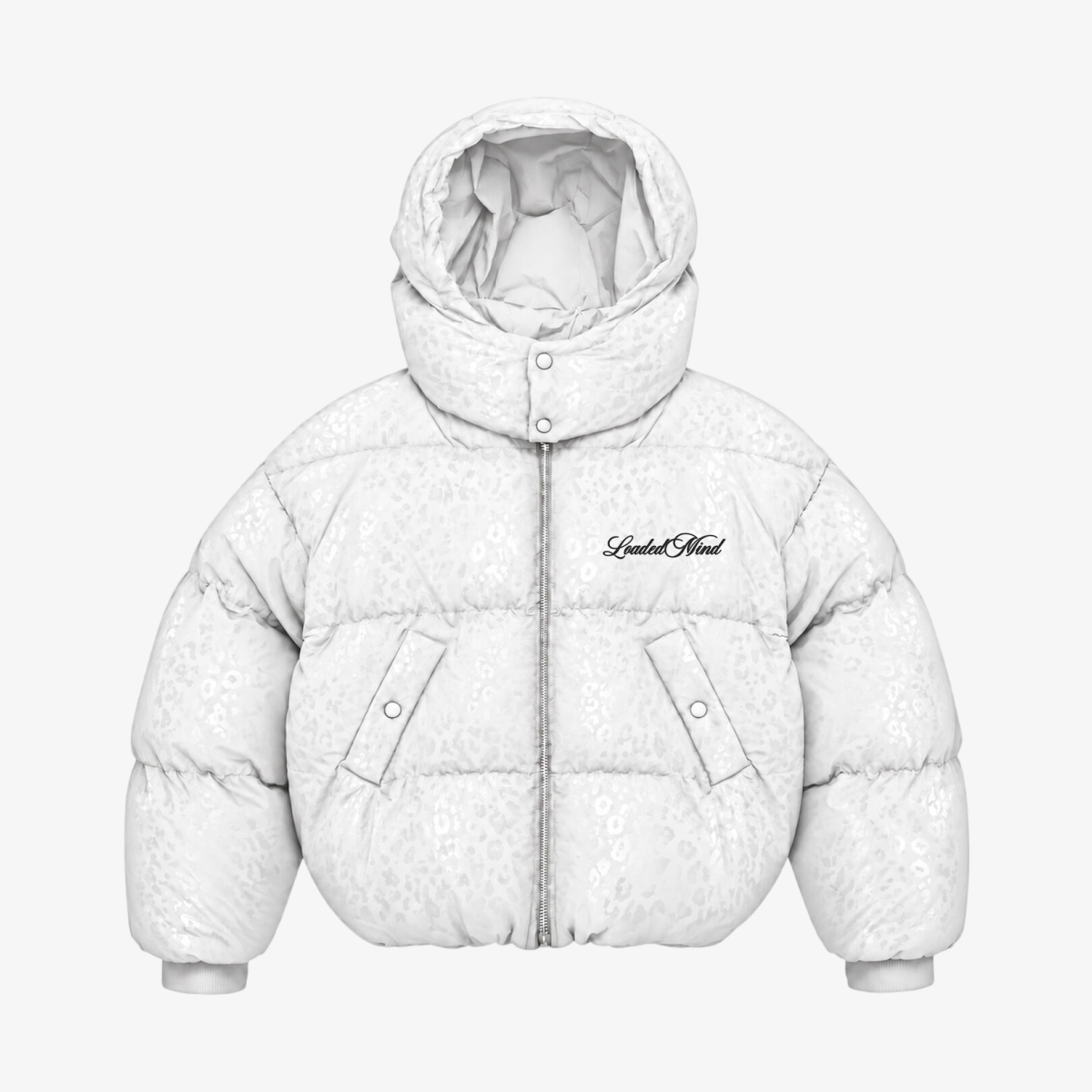 Water-reactive leopard puffer jacket — image 5