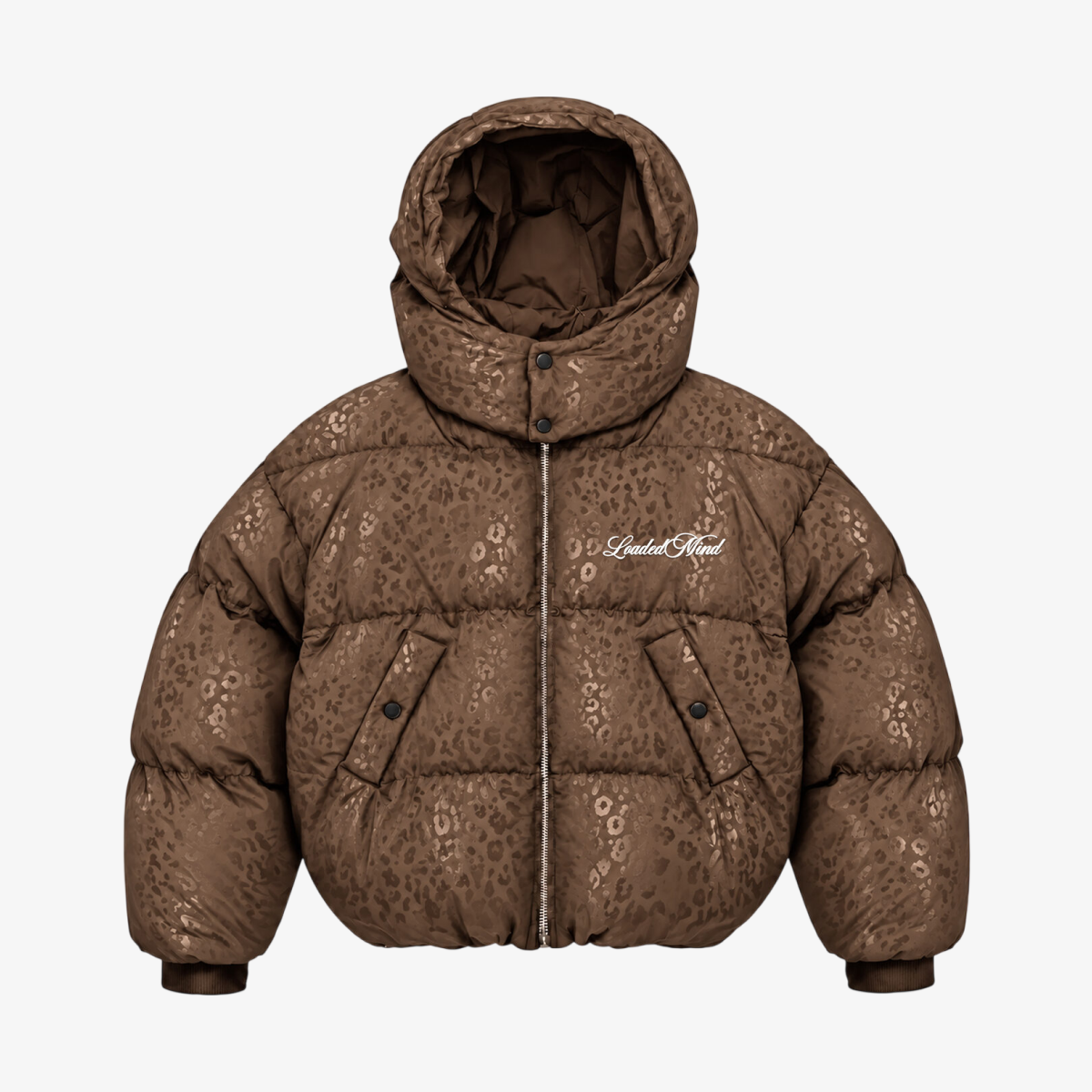 Water-reactive leopard puffer jacket — image 6