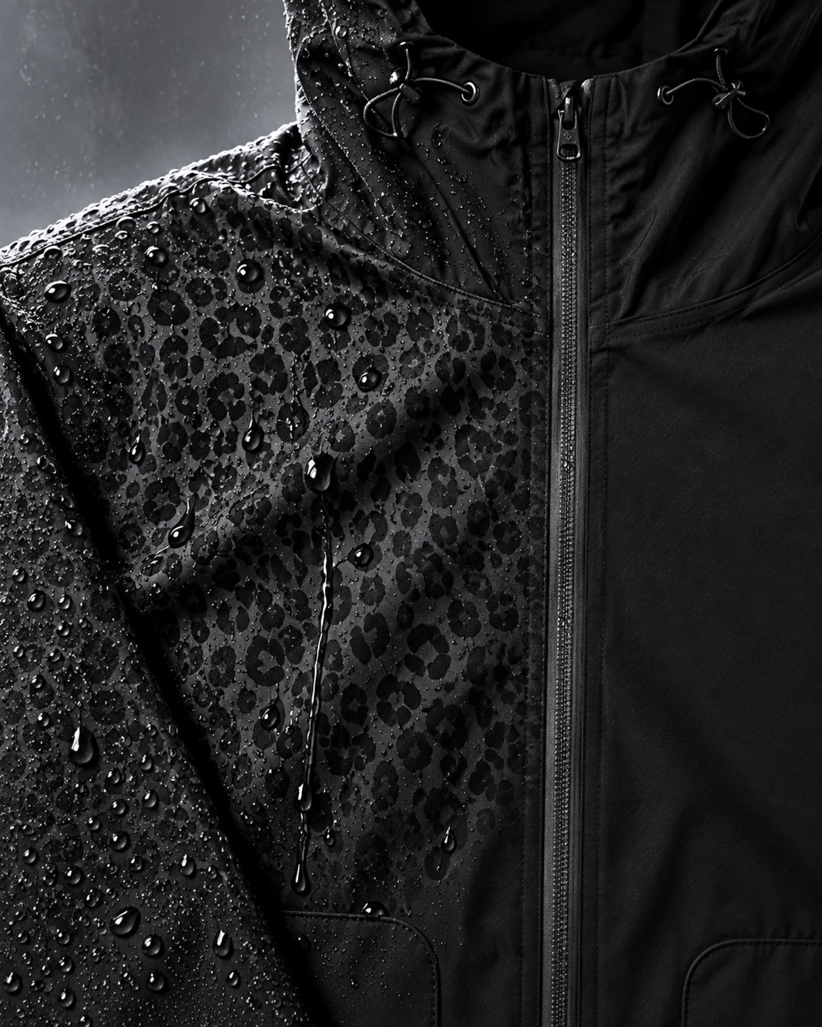 Water-Reactive Cheetah Rain Jacket — 8 Colours - 13