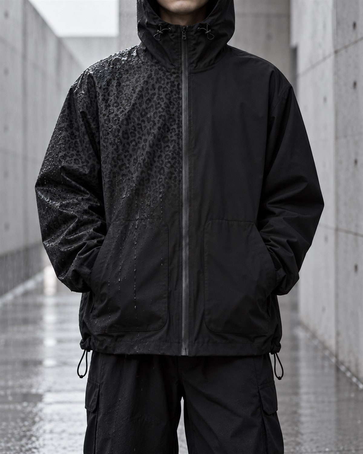Water-Reactive Cheetah Rain Jacket — 8 Colours - 14