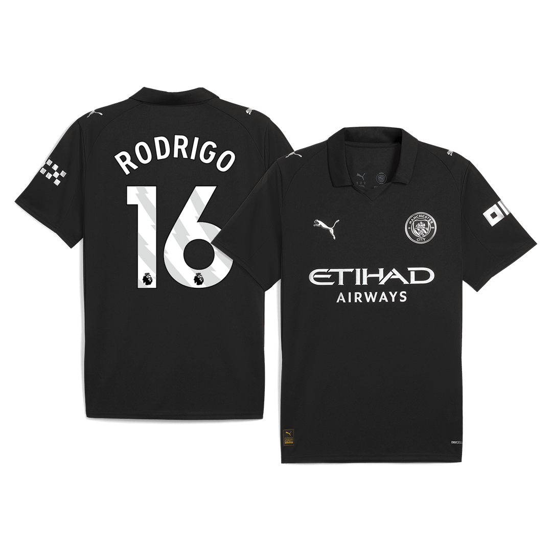Manchester City Trikot Auswärts 2025/26 RODRIGO #16