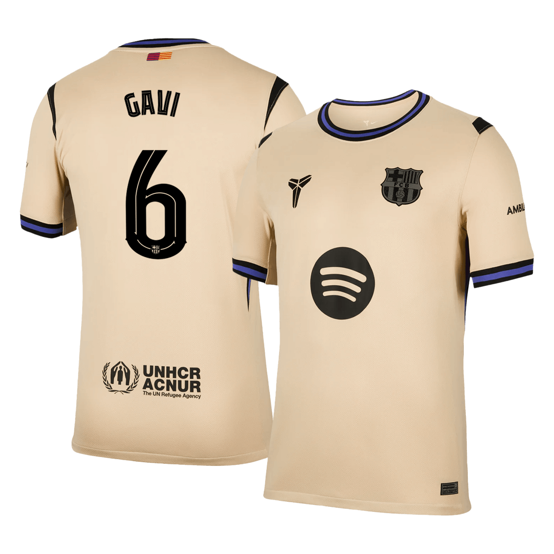 Barcelona Trikot Auswärts 2025/26 UCL GAVI #6