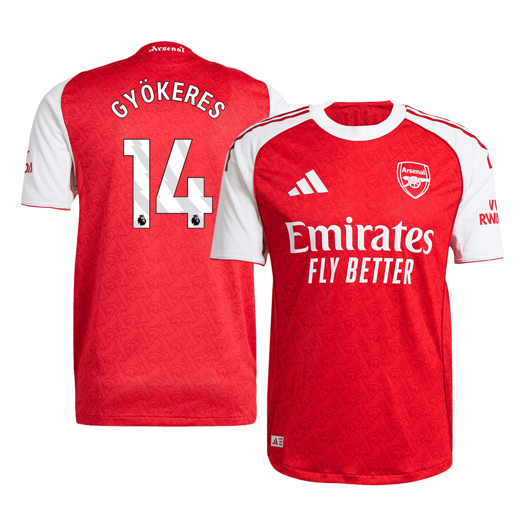 Die Gunners Player Version Trikot Heim 2025/26 GYÖKERES #14 Slim Fit