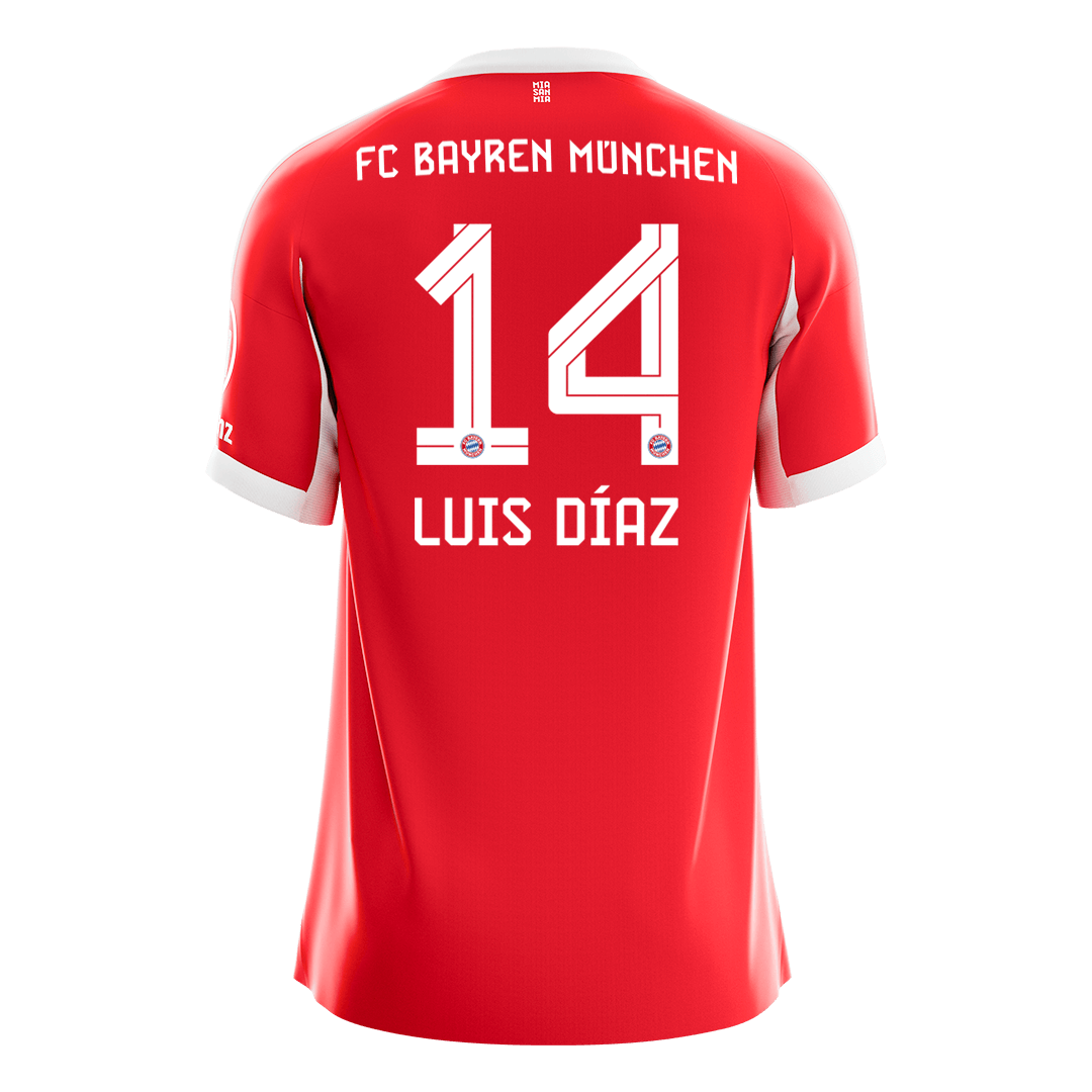 Bayern Munich Trikot Heim 2025/26 LUIS DÍAZ #14 [PREMIUM] – Bild 10