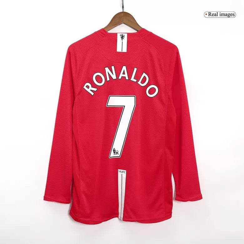 ManU Retro Langarm Trikot Heim 2007/08 RONALDO #7