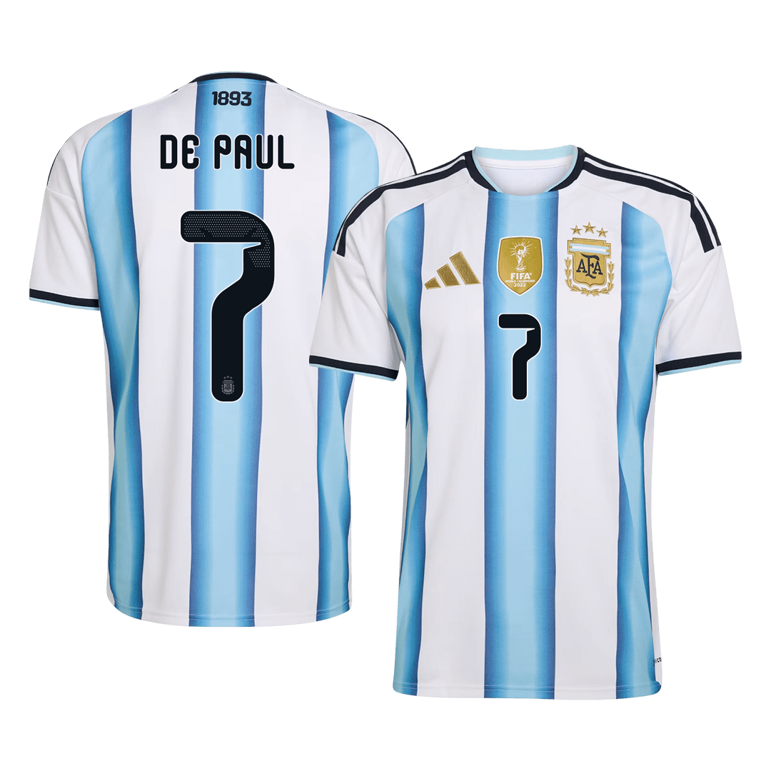 Argentina World Cup Trikot Heim 2026 DE PAUL #7 [PREMIUM]