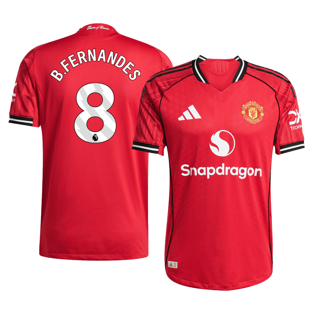 ManU Player Version Trikot Heim 2025/26 B.FERNANDES #8 Slim Fit