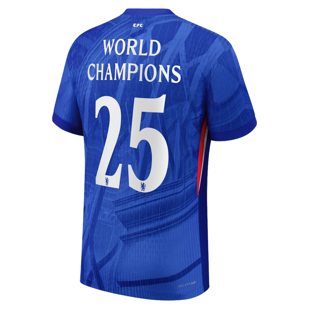 Chelsea Player Version Trikot Heim 2025/26 WORLD CHAMPIONS #25 Slim Fit – Bild 9
