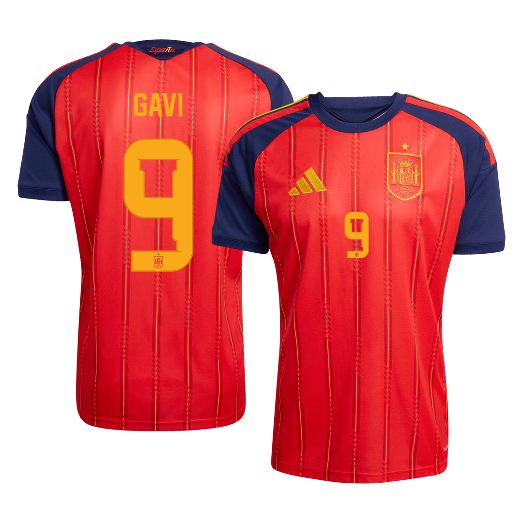 Spain World Cup Trikot Heim 2026 GAVI #9 [PREMIUM]