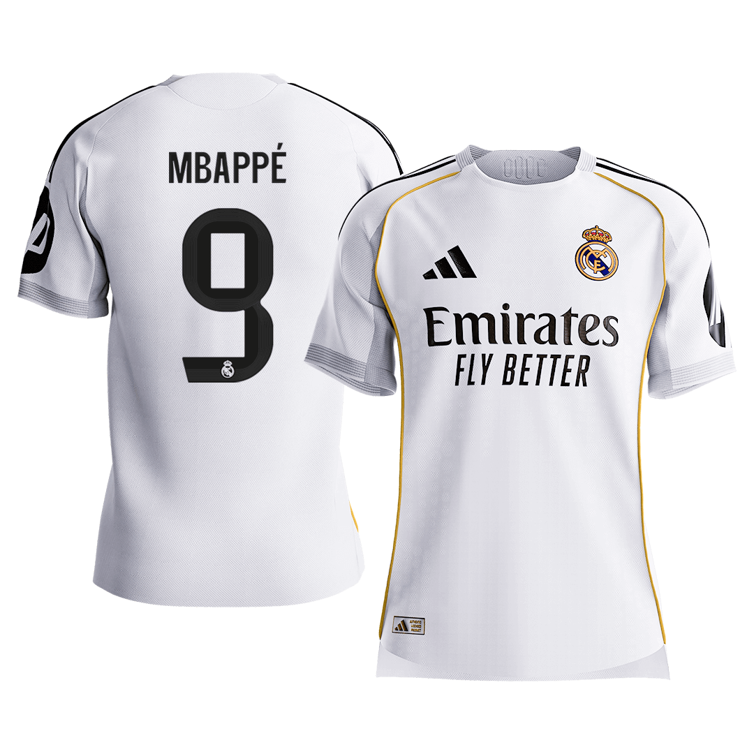 Los Blancos Player Version Trikot Heim 2025/26 MBAPPÉ #9 Slim Fit [PREMIUM]