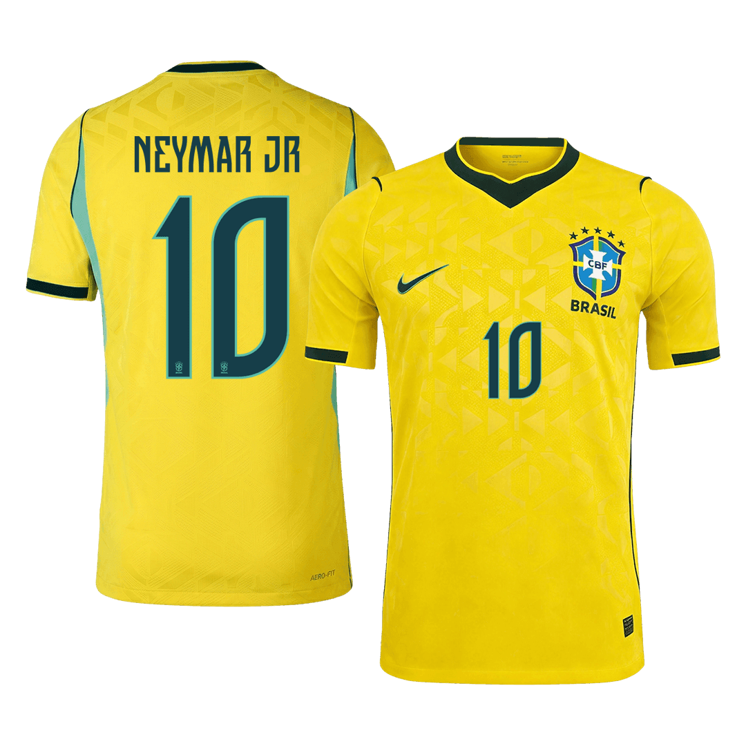Brazil World Cup Player Version Trikot Heim 2026 NEYMAR JR #10 Slim Fit