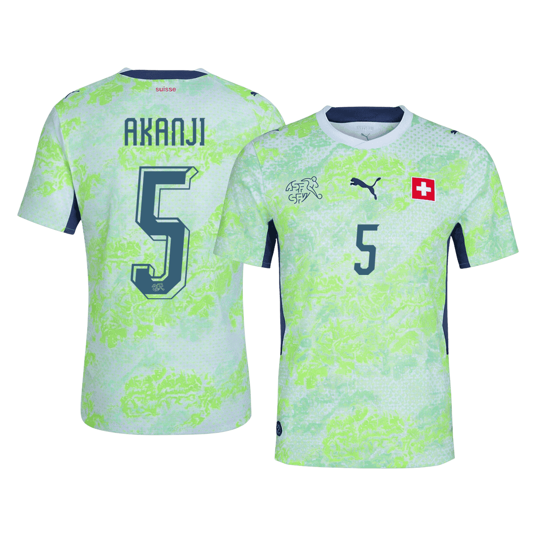 Nati World Cup Player Version Trikot Auswärts 2026 AKANJI #5 Slim Fit