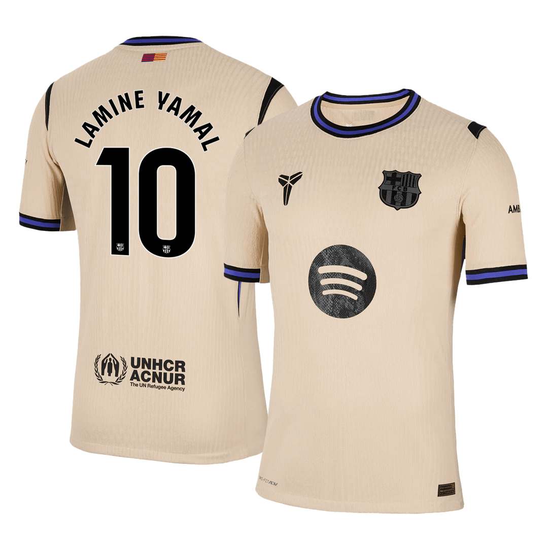 Barcelona Player Version Trikot Auswärts 2025/26 LAMINE YAMAL #10 Slim Fit