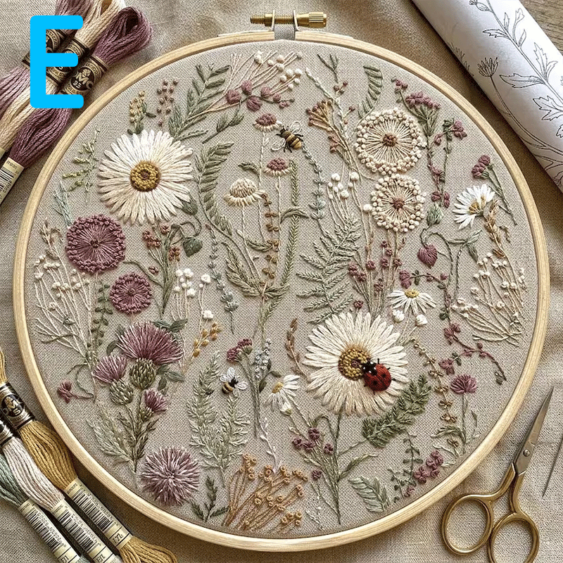 🔥49% Off Last Day 🌸Floral Series Hand Embroidery Kit (📦Buy 3 Free Shipping)