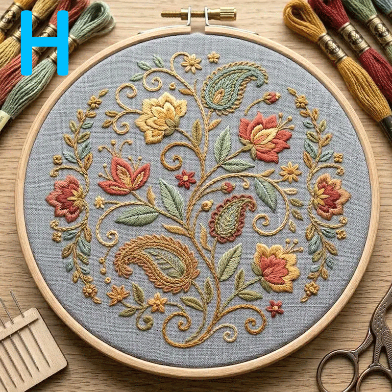 🔥49% Off Last Day 🌸Floral Series Hand Embroidery Kit (📦Buy 3 Free Shipping)