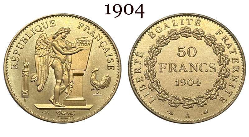 France 50 Francs 1878 1887 1889 1896 1900 1904 Third Republic Liberte Gold Brass Metal Replica Coin Commemorative Medal,Historical Collectible Art Craft For Enthusiasts