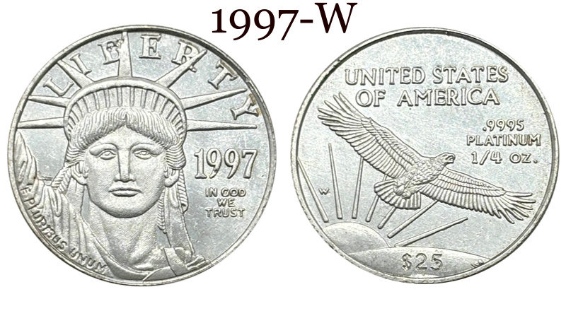 United States 1997-2004 16 Pcs Package Sell Liberty 25 Dollars American Platinum Eagle US Silver Plated Replica Coin Commemorative Medal,Historical Collectible Art Craft For Enthusiasts
