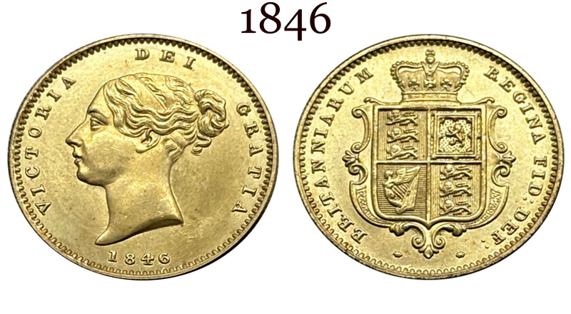 United Kingdom 1838 1839 1841 1821 1843 1845 1846 1847 1848 1849 1850 1851 1853 1855 1856 1857 1859 1860 1861 Half 1/2 Sovereign British Victoria Gold Brass Metal Replica Coin Commemorative Medal,Historical Collectible Art Craft For Enthusiasts