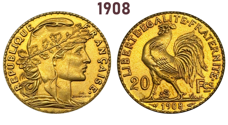 Switzerland Confederation gold Plated 20 Francs 1899 1900 1901 1902 1903 1904 1905 1906 1907 1908 1909 1910 1911 1912 1913 1914 LB Brass Metal Replica Commemorative Medal Collectible Coins,Historical Collectible Art Craft For Enthusiasts