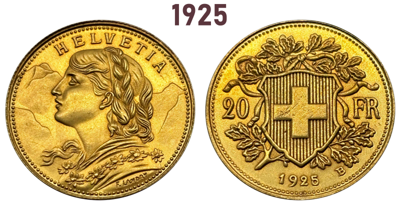 Switzerland Confederation gold Plated 20 Francs 1897 1898 1899 1900 1904 1905 1906 1925 1926 1927 1930 1935 1947 1949 LB Brass Metal Copy Commemorative Medal Collectible Coins,Historical Collectible Art Craft For Enthusiasts