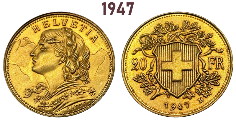 Switzerland Confederation gold Plated 20 Francs 1897 1898 1899 1900 1904 1905 1906 1925 1926 1927 1930 1935 1947 1949 LB Brass Metal Copy Commemorative Medal Collectible Coins,Historical Collectible Art Craft For Enthusiasts