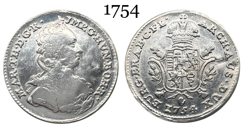 Austria 1754 1/2 Ducaton Maria Theresia Netherlands Silver Plated Metal Replica Coin Commemorative Medal,Historical Collectible Art Craft For Enthusiasts