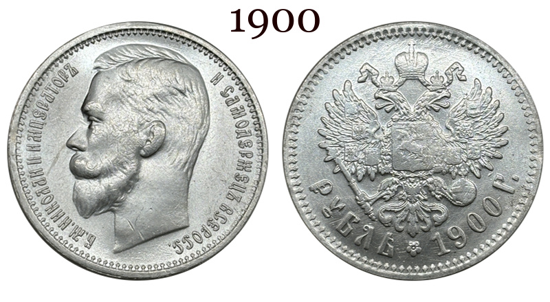 Russia Empire 1886 1888 1894 1895 1896 1897 1898 1899 1900 1901 1906 1907 1908 1912 1913 1 One Ruble Nikolai II Silver Plated Replica Coin Commemorative Medal,Historical Collectible Art Craft For Enthusiasts