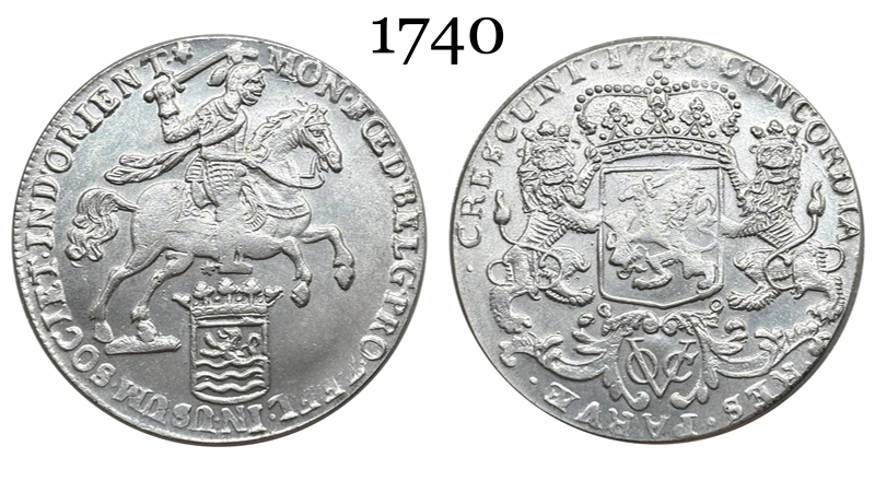 Netherlands East Indies Ducaton 1740 Silver Plated Replica Coin Commemorative Medal,Historical Collectible Art Craft For Enthusiasts