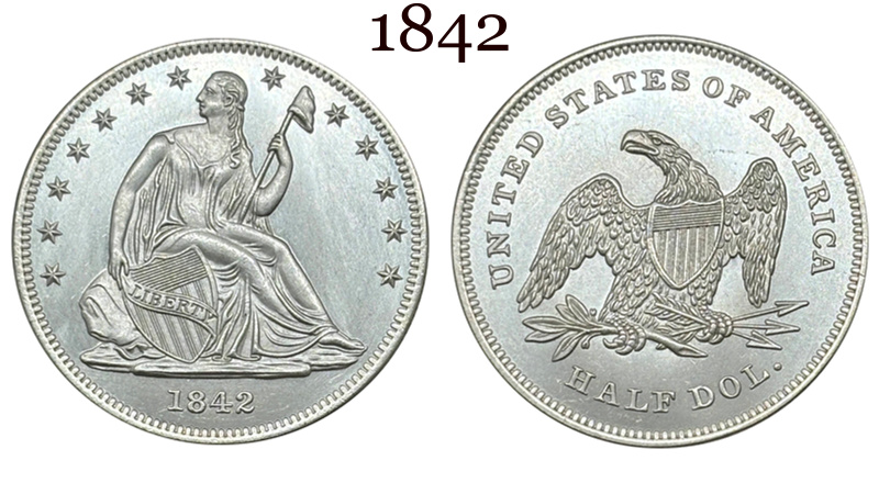 US 1839 -1891 Full Set Seated Liberty 1/2 Half Dollar America United States Replica Coin Commemorative Medal,Historical Collectible Art Craft For Enthusiasts