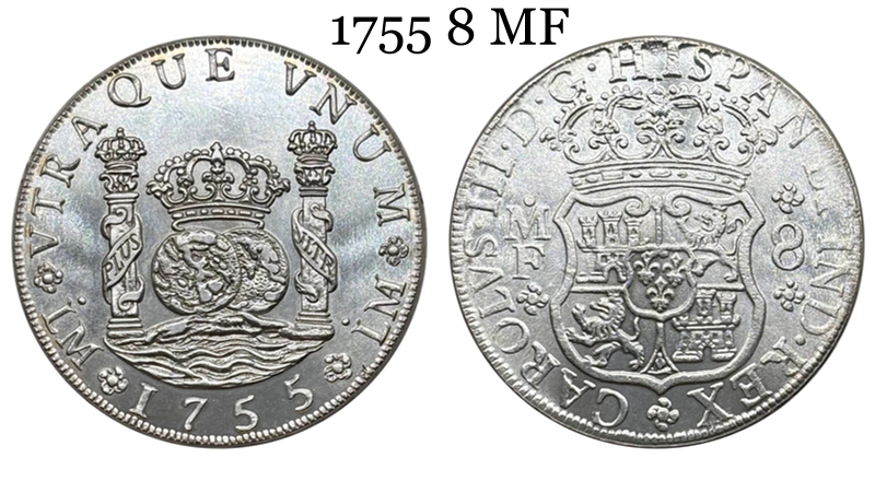 Mexico 8 Reales Fernando VI 1756 1755 1753 1767 1770 Silver Plated Replica Coin Commemorative Medal,Historical Collectible Art Craft For Enthusiasts