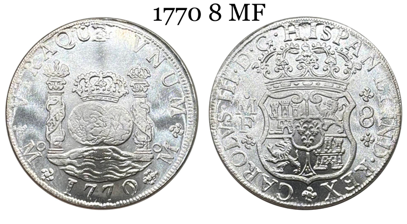 Mexico 8 Reales Fernando VI 1756 1755 1753 1767 1770 Silver Plated Replica Coin Commemorative Medal,Historical Collectible Art Craft For Enthusiasts
