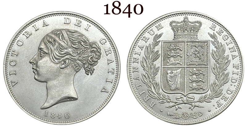 United Kingdom 1839-1887 29 Pcs Selling 1/2 Crown Victoria 1st Portrait Silver Plated Replica Coin Commemorative Medal,Historical Collectible Art Craft For Enthusiasts