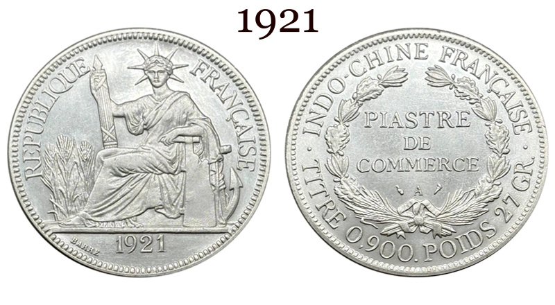 France Indochina 1 One Piastre 1886 1887 1888 1890 1895 1898 1899 1901 1906 1908 1909 1910 1913 1921 1922 1924 1925 1926 1927 1928 French Indochina Silver Plated Replica Coin Commemorative Medal,Historical Collectible Art Craft For Enthusiasts