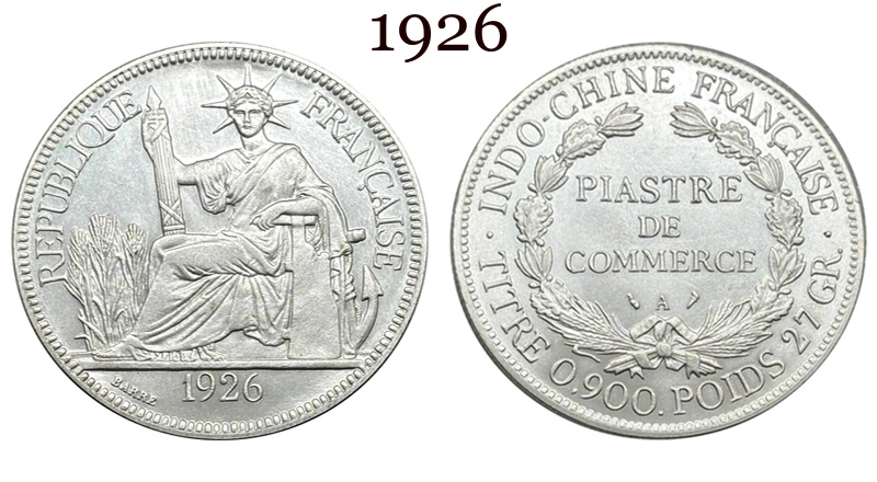 France Indochina 1 One Piastre 1886 1887 1888 1890 1895 1898 1899 1901 1906 1908 1909 1910 1913 1921 1922 1924 1925 1926 1927 1928 French Indochina Silver Plated Replica Coin Commemorative Medal,Historical Collectible Art Craft For Enthusiasts