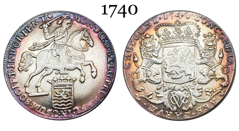Netherlands East Indies Ducaton 1740 Silver Plated Replica Coin Commemorative Medal,Historical Collectible Art Craft For Enthusiasts