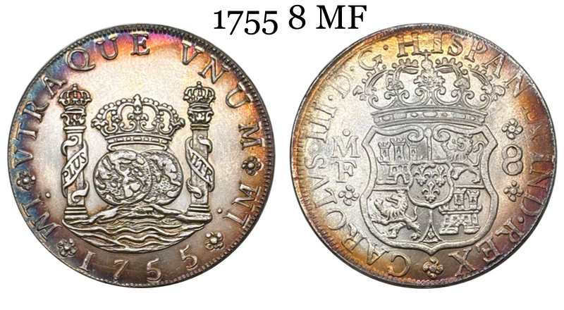 Mexico 8 Reales Fernando VI 1756 1755 1753 1767 1770 Silver Plated Replica Coin Commemorative Medal,Historical Collectible Art Craft For Enthusiasts